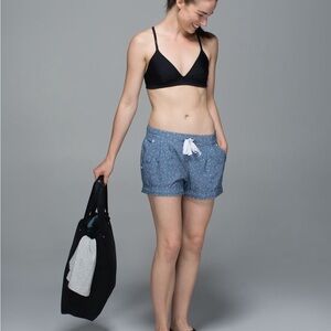 Lululemon athletica Blue Athletic Shorts with Dots Confetti pattern Like NE